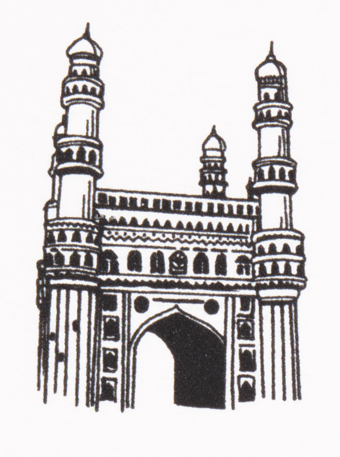 Historic Charminar monument in Hyderabad India Sticker for Sale by  snehit  Redbubble