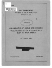 David Taylor Model Basin Reports